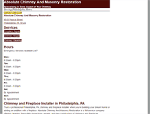 Tablet Screenshot of 1absolutechimney.com